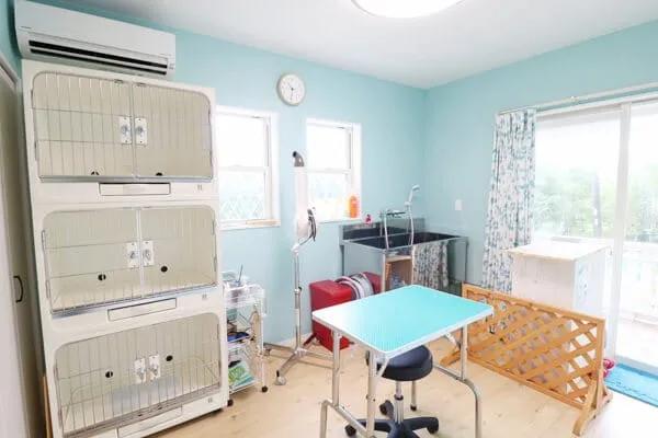 綺麗なトリミングルーム